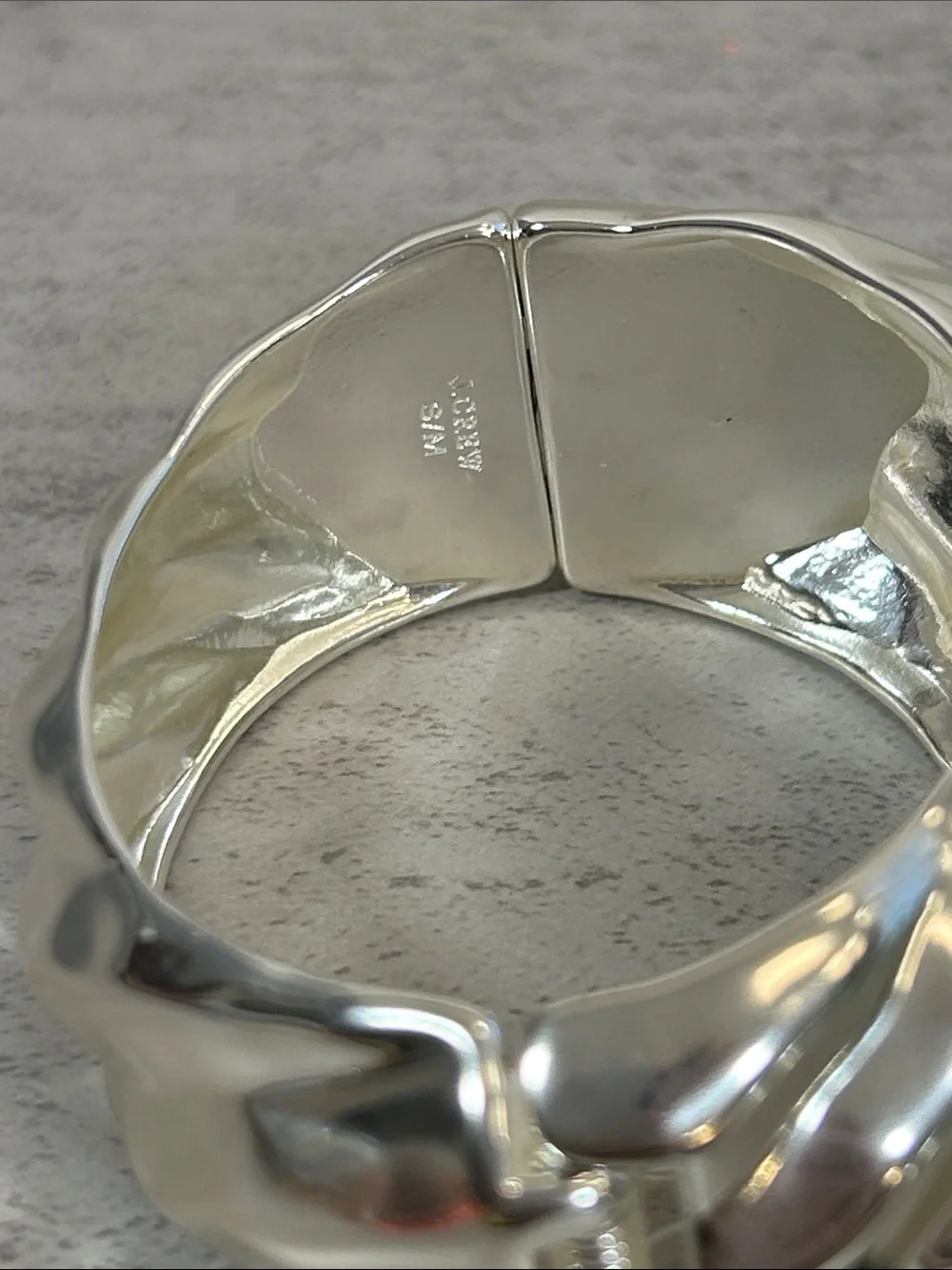 J. Crew sculpted silver